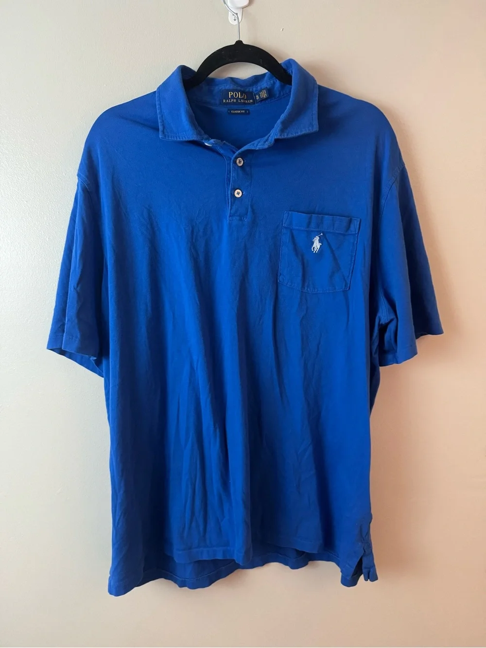 Polo by Ralph Lauren Blue Pocket Polo Shirt XL